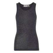 Granite Melange Uld Tank Top