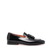 Sort Tassel Loafer Lædersål