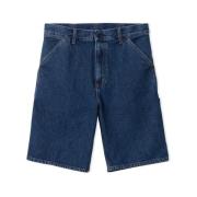 Afslappet Fit Denim Knæ Shorts