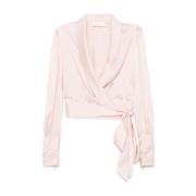 Pink Wrap Top Elegant Design