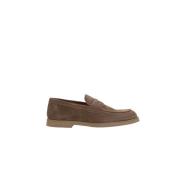 Brun Ruskind Penny Loafer Sko