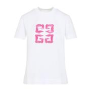 Slim fit t-shirt med crew neck og grafisk print