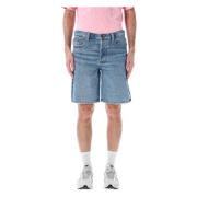 Mørkeblå Denim Shorts Regular Fit