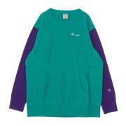 Teal Green Crewneck Sweatshirt Lightweight