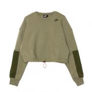 Kort Crew Fleece Trøje - Light Army/Cargo Khaki