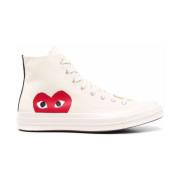 Hvide Big Heart CT70 Hi Top Sko