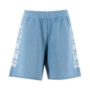 Sporty bomuld fleece shorts