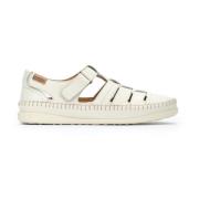 Off White Kvinders Sandal med Velcrolukning