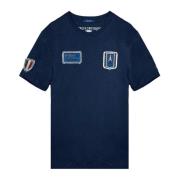 Vintage Tricolori Patch Denim T-shirt