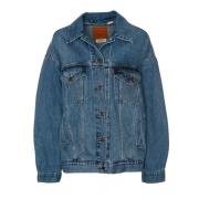 XL Kvinders Trucker Denim Jakke