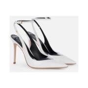 Stiletto Slingback Flade Sko Ivory