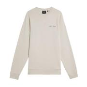 Mid Layers Loopback Broderet Crew Neck Sweatshirt