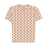 Beige Crescent Moon T-shirt