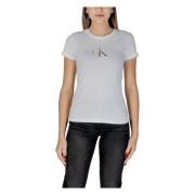 Logo Print Rund Hals T-Shirt