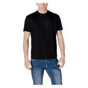 Sort Rund Hals T-Shirt