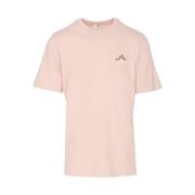 Blomstret T-shirt i pink