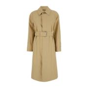 Beige Trench Coat med matchende bælte