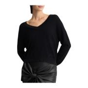 Sort sweater med stil TA5062 MS49I