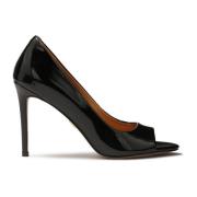 Klassiske sorte peep toe pumps