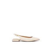 Flade lyserøde slingback pumps