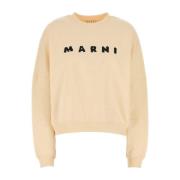 Oversize Creme Bomuld Sweatshirt