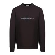 Chenille Monologo Crew Neck Sweatshirt