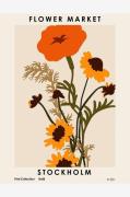 Pelcasa - Plakat Flower Market. Stockholm - Beige - Posters - - Homero...