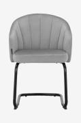 Loft24 - Spisebordsstol Kirsten, 2 stk. - Grå - Stole med armlæn - - H...
