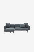 Hanah Home - Hjørnesofa - Side Venstre - Grå - 3-pers. sofaer - - Home...