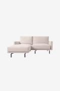 Kave Home - Sofa Galene, 3-pers., chaiselong venstre - Beige - 3-pers....