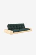 Karup Design - Base Sovesofa m. 2 sidebokse Tre-personers - Grøn - Sov...