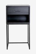 Nordic Furniture Group - Sengebord Domino med hylde - Sort - Sengebord...