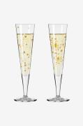 Ritzenhoff - Goldnacht Champagneglas 2-p 2024 - Flerfarvet - Vinglas -...