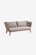 Kave Home - BELLANO sofa 3-pers. - Brun - Loungesofaer - - Homeroom