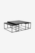 Nordic Furniture Group - Sofabord Natalie, sæt med 3 - Sort - Sofabord...