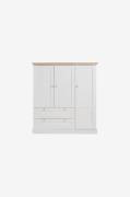 Loft24 - Highboard Binz 2+1 låge/2 skuffer - Hvid - Skabe - - Homeroom