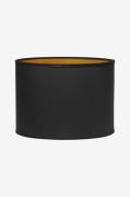 PR Home - Lampeskærm Sara, inderside i metal, 35 cm - Sort - Lampeskær...
