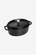 Staub - Gryde La Cocotte oval 29 cm, 4,2 l - Sort - Gryder & kasseroll...