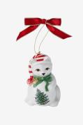 Spode - Juletræspynt Playful Kitten Christmas Tree højde 8,5 cm - Hvid...