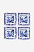 Spode - Firkantede skåle Blue Italian 7,5 cm, 4-pak - Blå - Skåle - - ...