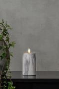 Star Trading - FLAMME MARBLE bloklys LED 15 cm - Grå - Bordlamper - - ...