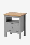 Wood Furniture - Sengebord til ende/side - Grå - Sengeborde - - Homero...