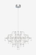 Markslöjd - Lysekronelampe Efesos 80cm - Sølvfarvet - Krystallysekrone...