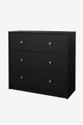 Tvilum - May Kommode 3 skuffer - Sort - Kommoder - - Homeroom
