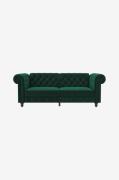 Dorel Home - Sofa 3-personers sovesofa Felix - Grøn - 3-pers. sofaer -...