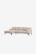 Hanah Home - Hjørnesofa Leo Left - Hvid - Sofaer - - Homeroom