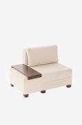 Hanah Home - 1-sædet sovesofa Perenna Left - Hvid - Sovesofaer - - Hom...