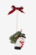 Spode - Ornament Snemand bærer træ - Flerfarvet - Julepynt - - Homeroo...