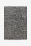 KM Home - Fladvævet tæppe Hawaii - Grå - Fladvævede tæpper - - Homeroo...