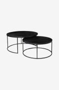 Nordic Furniture Group - Kaffebord Natalie Ø85/S2 ask - Sort - Sofabor...